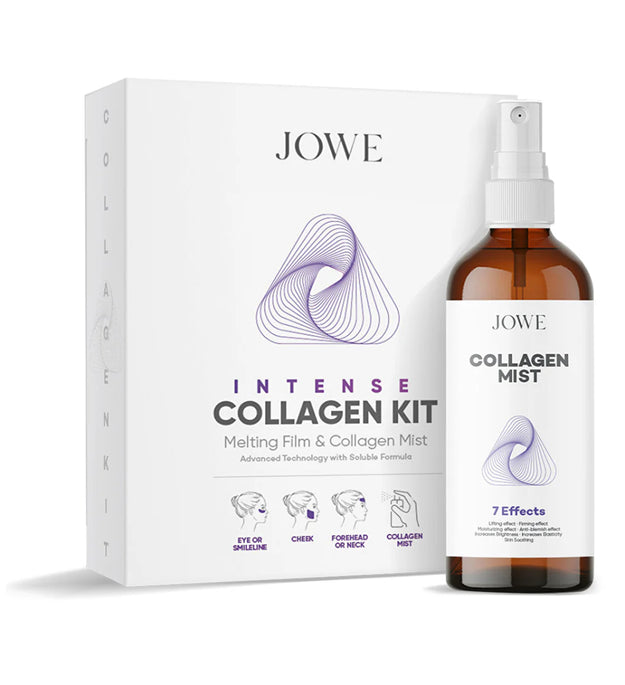 Jowe Collagen Kit | Oplosbare Collageenfilm | Collagen Mist Spray 60 ml | Anti-Aging | Hydratatie | Stevigere Huid | Ultra Glow