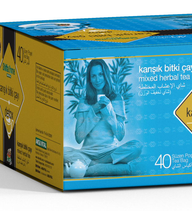 Aksuvital Shiffa Home Detox Thee – 40 Theezakjes – Karışık Bitki Çayı – Kruidenthee Voor Ontgifting & Afslanken