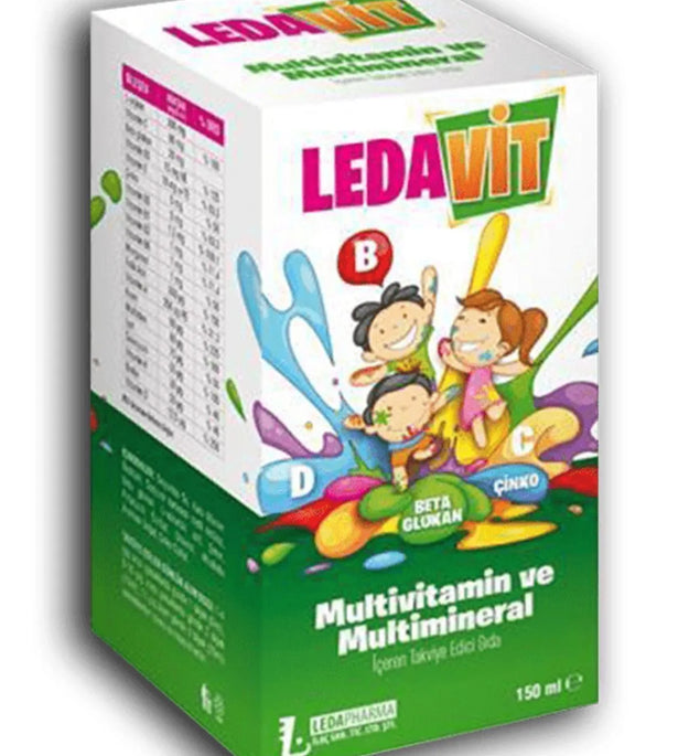 LedaVit Kids Multivitamine + Multimineraal Siroop 150ml - Voor dagelijks gebruik