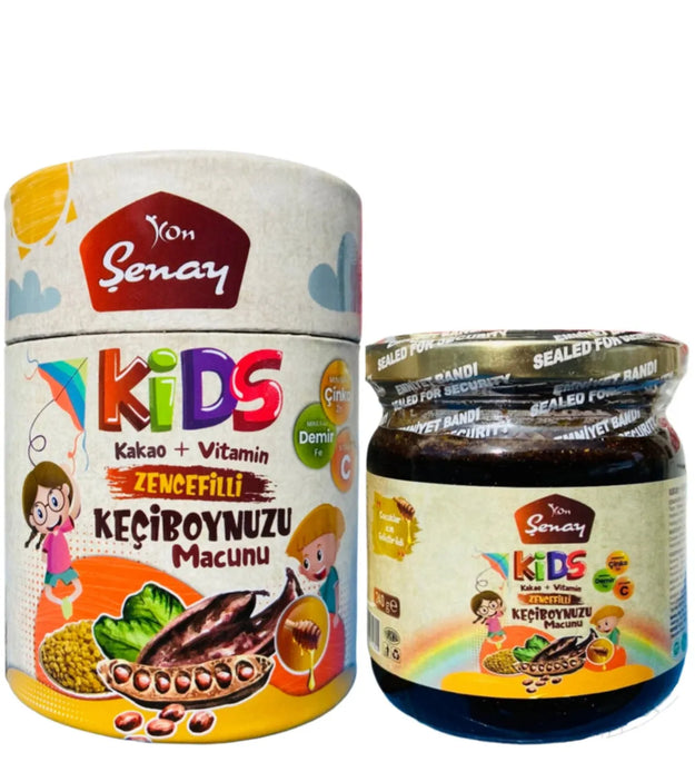 Şenay Kids Macun 240gr – Natuurlijke Kindersiroop met Johannesbrood, Cacao & Vitaminen