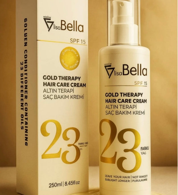 Lisa Bella Gold Therapy Hair Care Cream – SPF 15 – 250ml