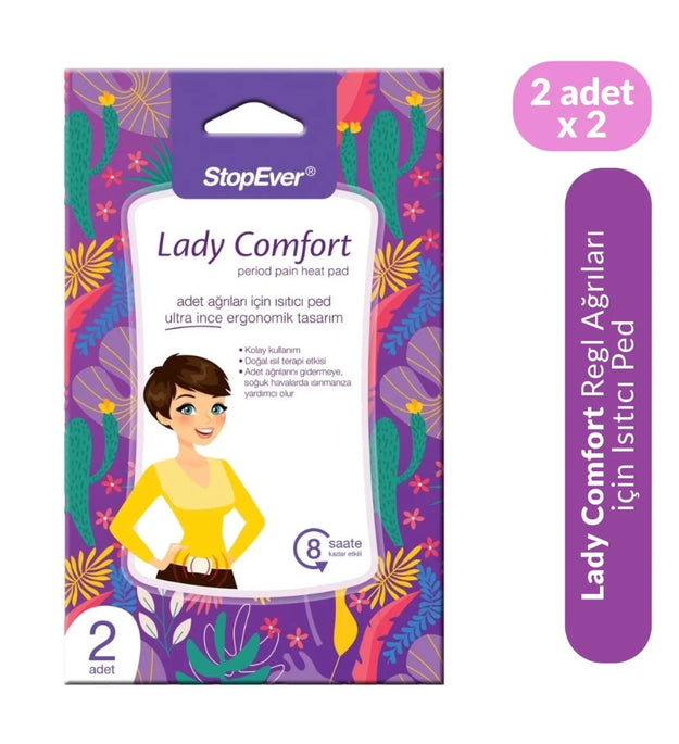 Stopever Lady Comfort - 2 Heat patch pleisters tegen menstruatie pijn.
