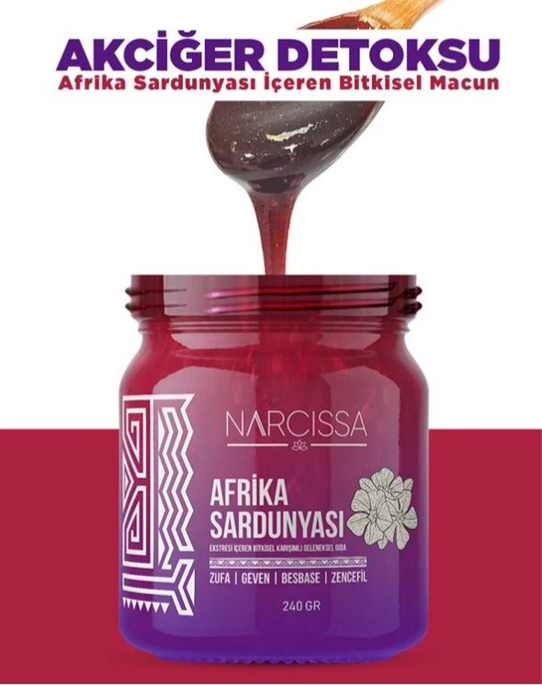 Narcissa - Afrika Sardunyasi Longen-DETOX | African Ginseng | Afrikaanse zulu kruid 240 (.gr)