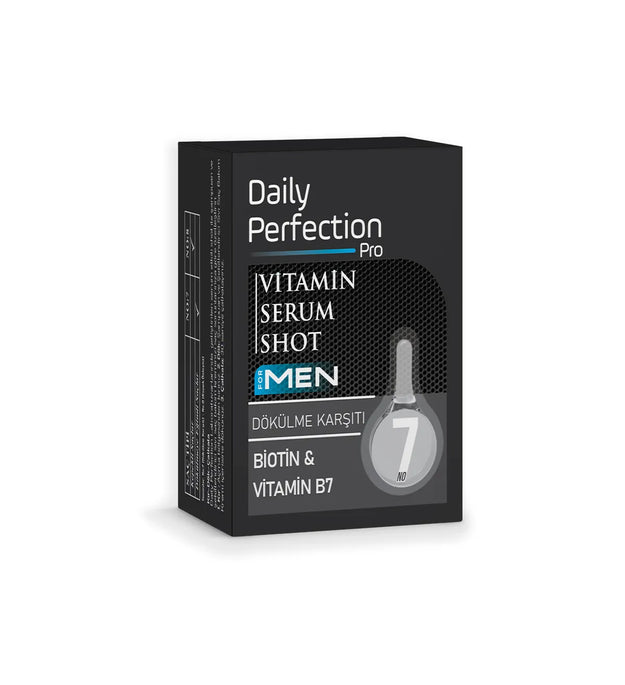 Daily Perfection PRO Haarserum voor Mannen No:7 | 2x6 ml | Haaruitvalpreventie | Versterking van Haar | Vermindert Dunsing