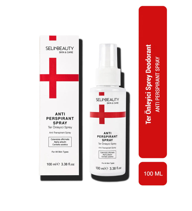 Selin Cigerci Ter Önleyici Spray Deodorant 100 ml – Anti-Transpirant Spray voor Oksels, Lichaam & Voeten – Tegen Zweten & Geur – Voor Alle Huidtypes | Selin Beauty