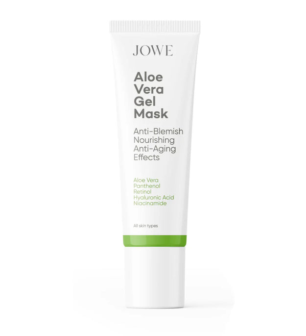 Jowe Aloe Vera Gel Masker | Verjongende & Verhelderende Gezichtsmasker | Hydraterend & Kalmerend | Voor Stralende Huid | 40 ml