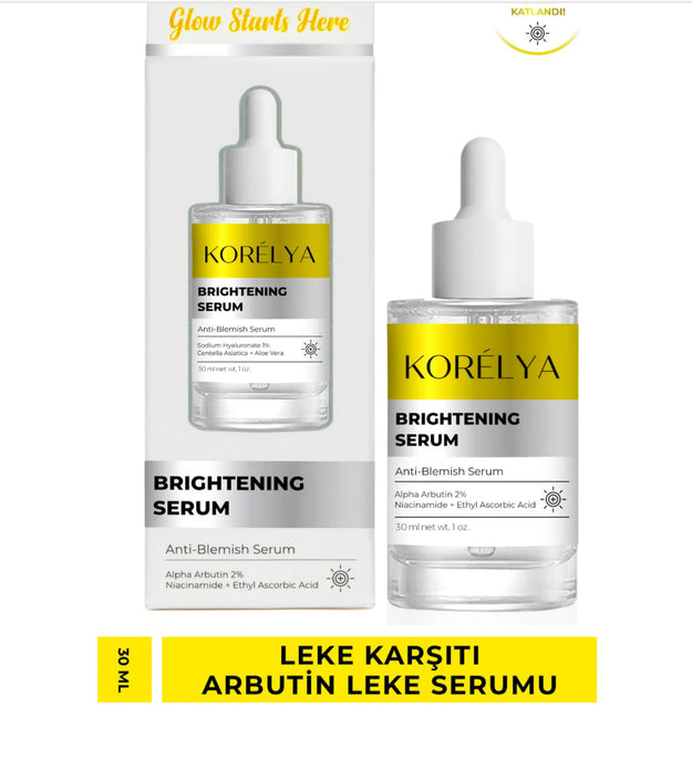 Korélya Brightening & Anti-Spot Serum – Arbutin Power tegen Vlekjes & Doffe Huid 30ml