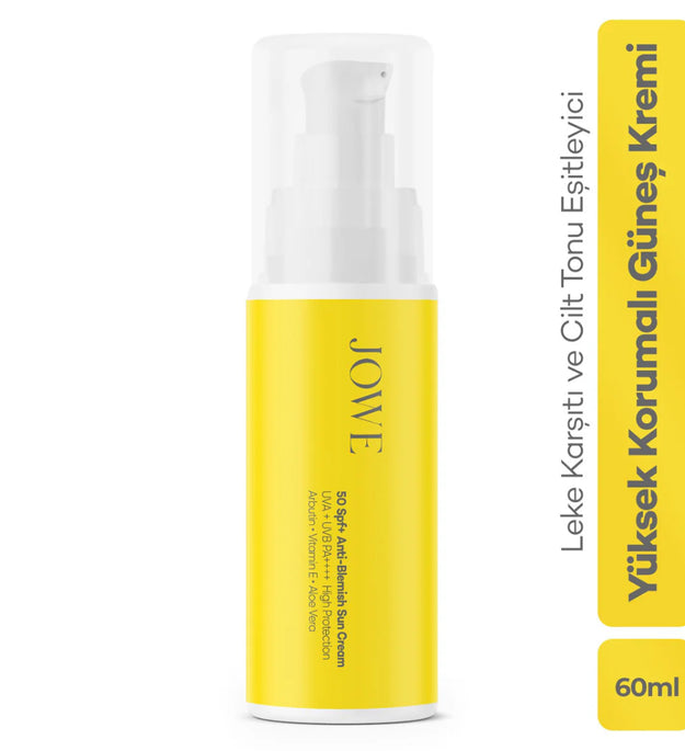 Jowe SPF 50 Zonnecrème | Anti-Vlekken Gezichtscrème | Hoge Bescherming Tegen Zon & Pigmentvlekken | Hydraterend & Niet-Vettig | 60 ml