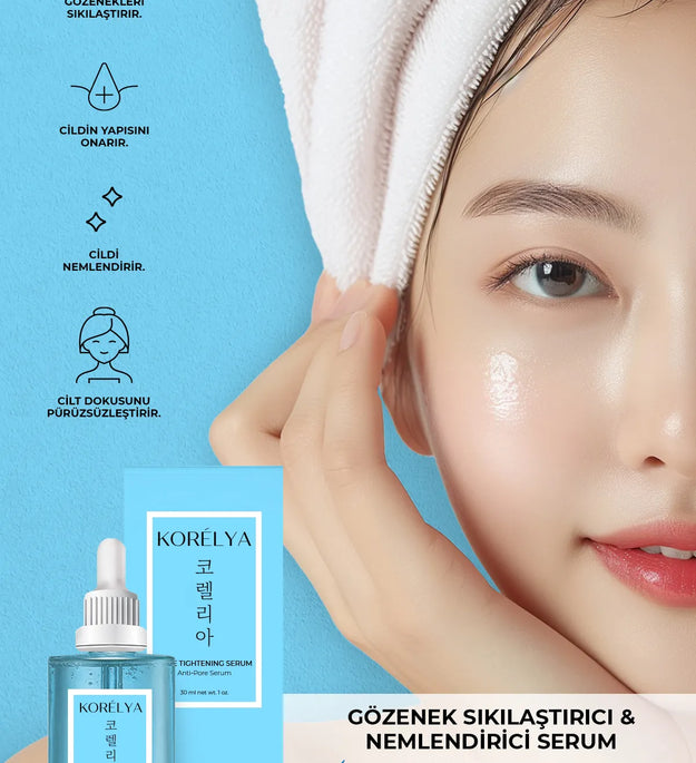 Korelya Pore Tightening Serum 50ml | Porie Verkleinend Gezichtsserum | Hydraterend & Matterend | K-Beauty Skincare