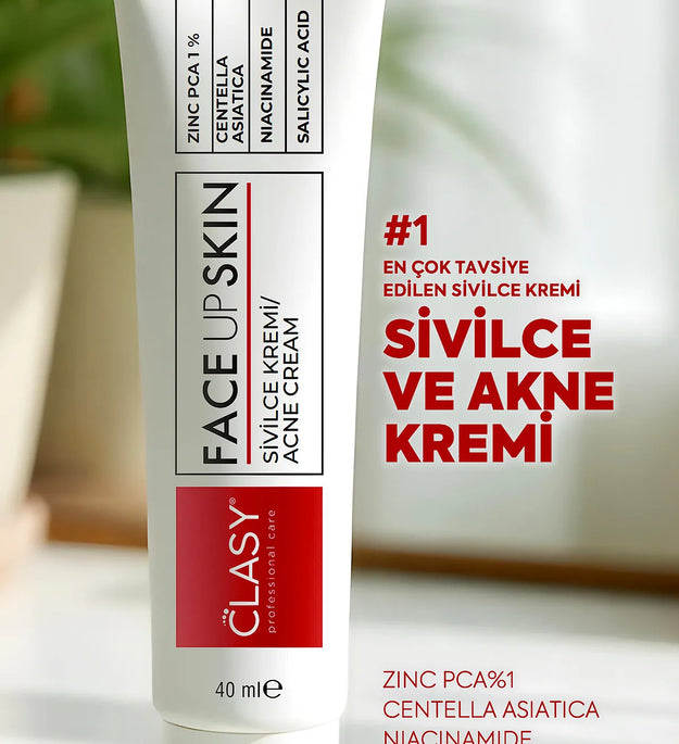 Clasy Care - Face Up Skin Acné Crème 40(.ml) | Sterke werking | Acné en puisten behandeling