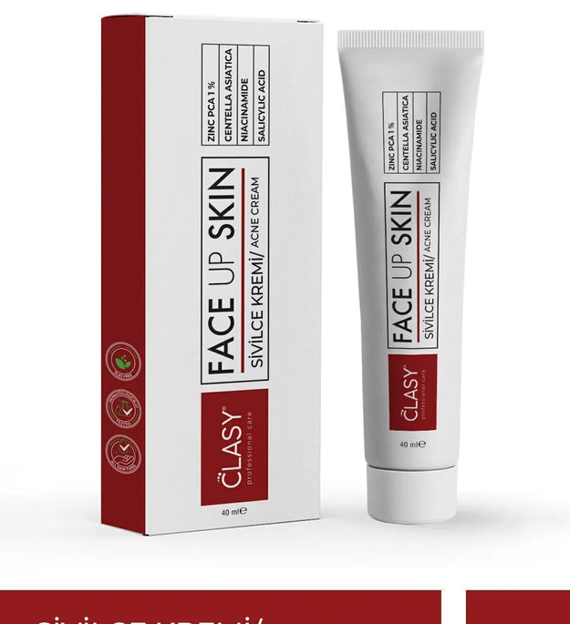 Clasy Care - Face Up Skin Acné Crème 40(.ml) | Sterke werking | Acné en puisten behandeling