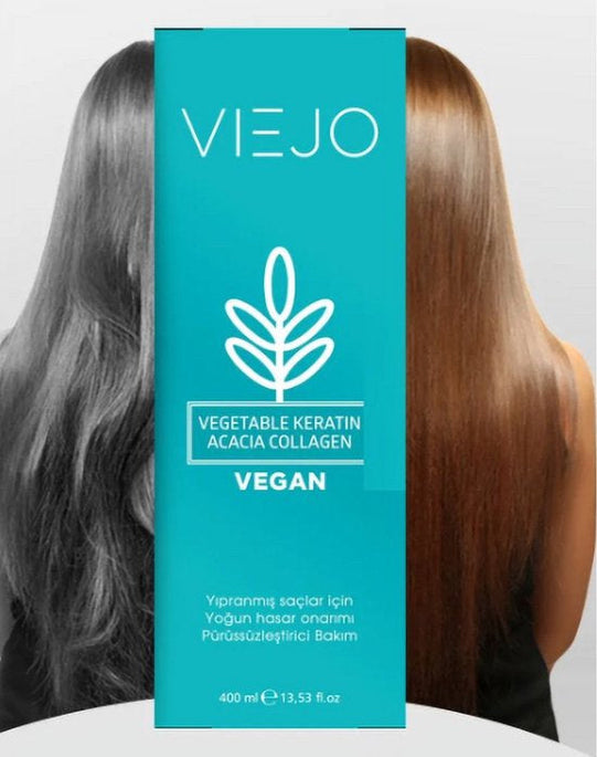 Viejo Keratin - Bitkisel Keratin 400 (ml.)| Hasarlı, donuk saçlar için Vegan Keratin bakımı
