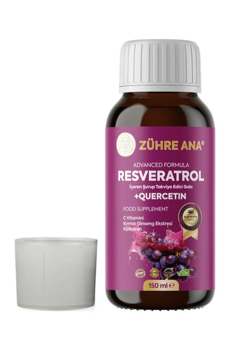 Zühre Ana - Resveratrol Şurubu 150 (ml.) | Gelişmiş Formül Çocuk Takviyesi vegan