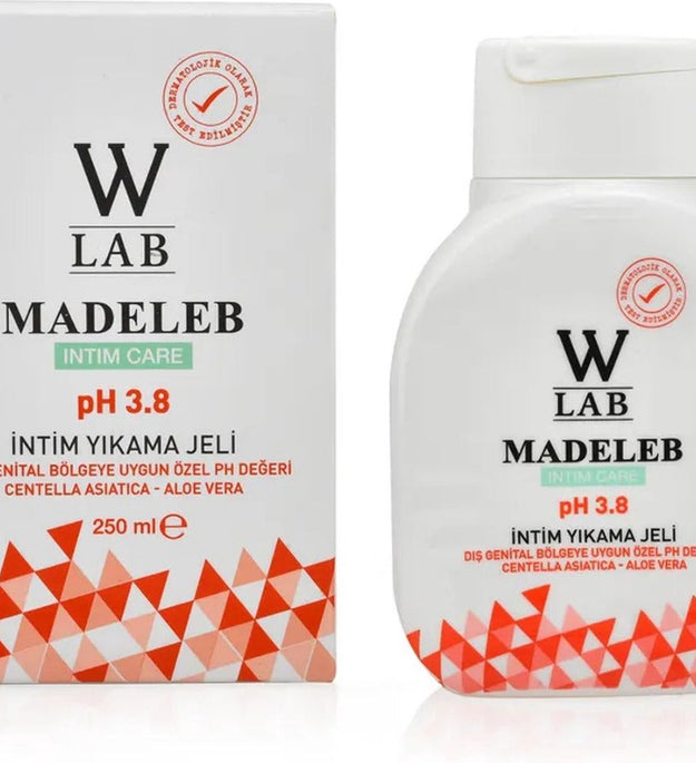 W-Lab Madeleb İntim Yıkama Jeli - Vajinal Kokulara ve Rahatsızlıklara Karşı - Sıkılaştırıcı Etki İçin Centella ile - 48 saate kadar ferahlık sağlar ve hoş bir koku yayar - 250ML