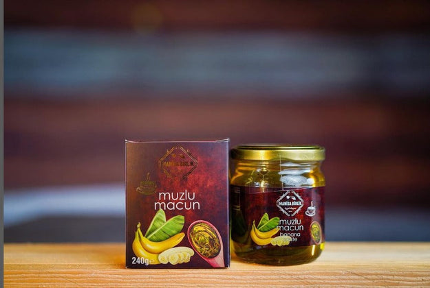 Manisa Birlik - Muz Ezmesi | MUZLU Macun Macunu | Muz ve Ot Macunu | 240GRAM | daha iyi bağışıklık sistemi oluşturmak | Vitamin ve mineral açısından zengin | VitaminBombası | Günlük Takviye |