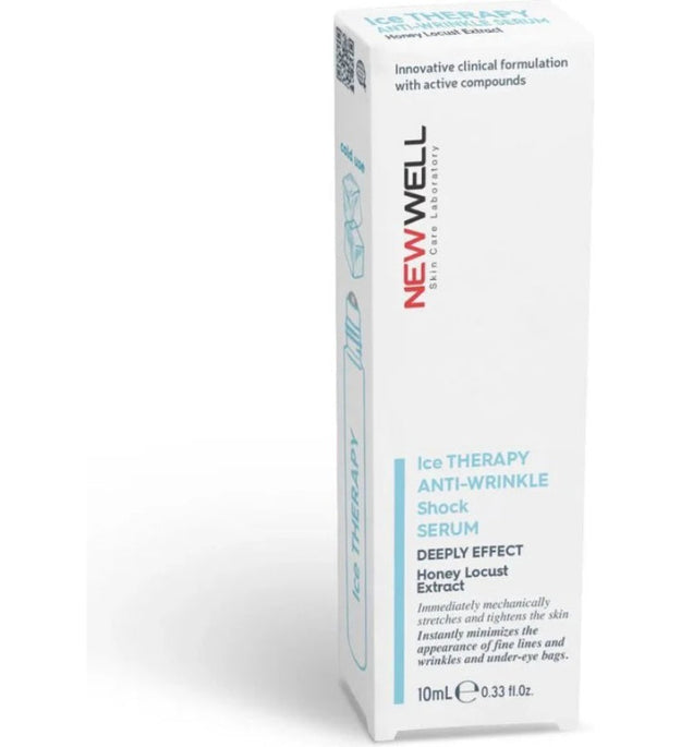 New Well - Ice Effect Kırışıklık ve Şişlik Karşıtı Roller 10 (ml.) | Şok Terapi Buz Tedavi Silindiri Yüzdeki kırışıklıklara karşı güçlü formül