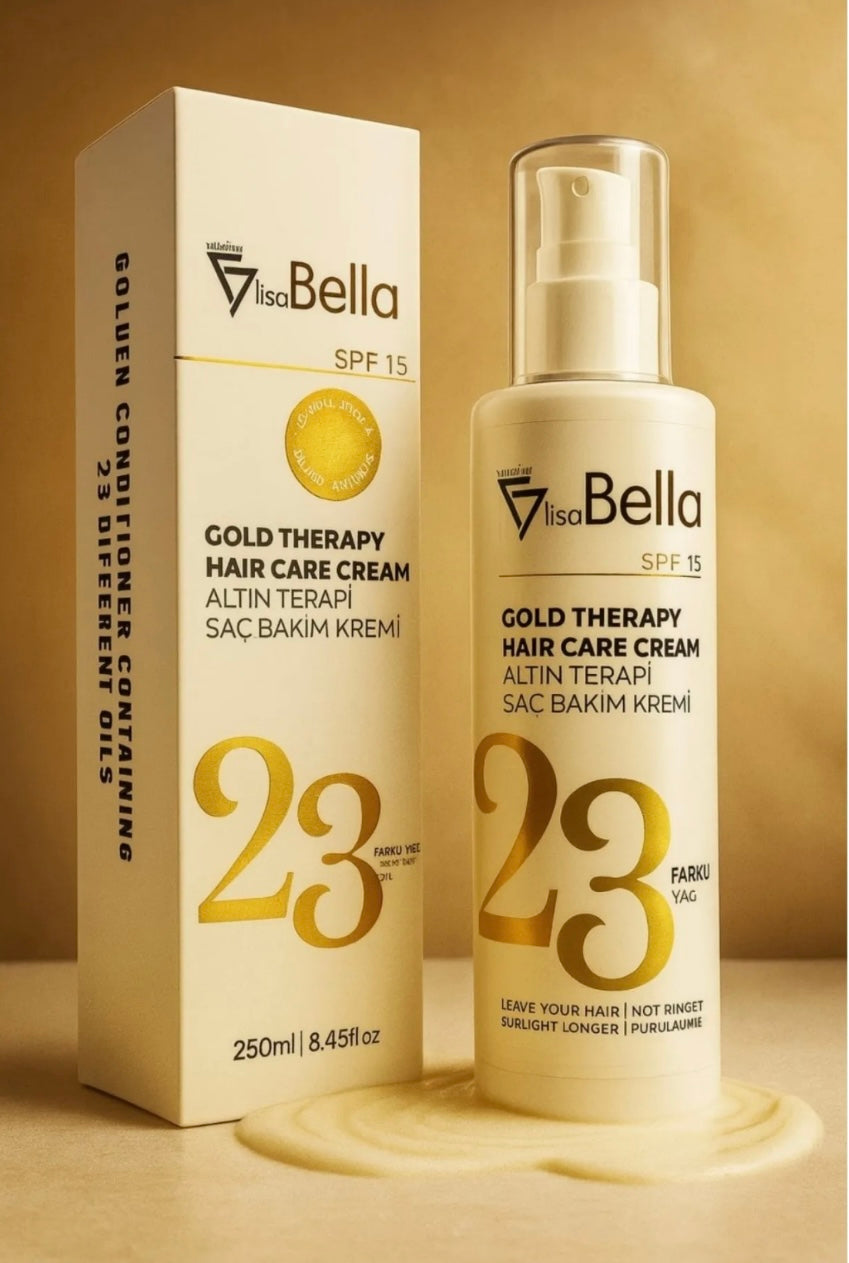 Lisa Bella Gold Therapy Hair Care Cream – SPF 15 – 250ml