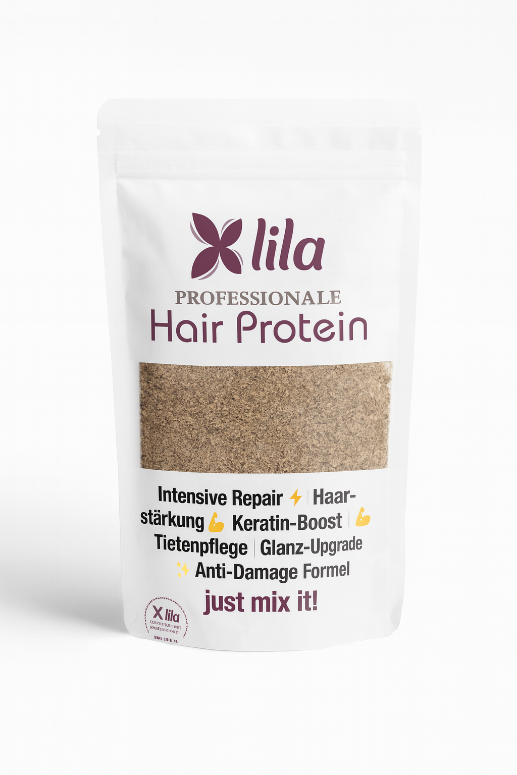 Lila Hair Protein 100 g – Intensieve Haarreparatie ⚡ | Keratine-Boost | Diepverzorging | Glans & Sterkte ✨ | Anti-Schade Formule