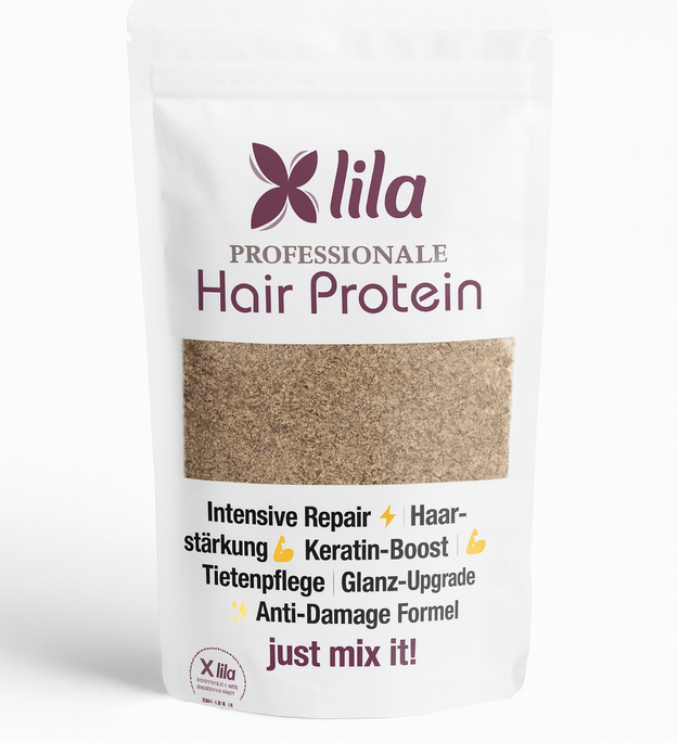 Lila Hair Protein 100 g – Intensieve Haarreparatie ⚡ | Keratine-Boost | Diepverzorging | Glans & Sterkte ✨ | Anti-Schade Formule