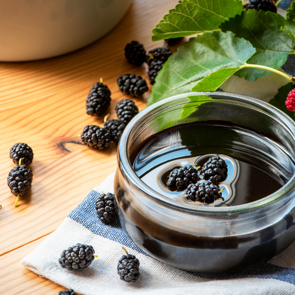 Premium Mulberry Molasses – 500g Glass Jar | Natural, Sugar-Free, Rich in Iron