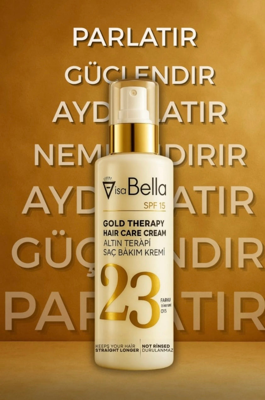 Lisa Bella Gold Therapy Hair Care Cream – SPF 15 – 250ml