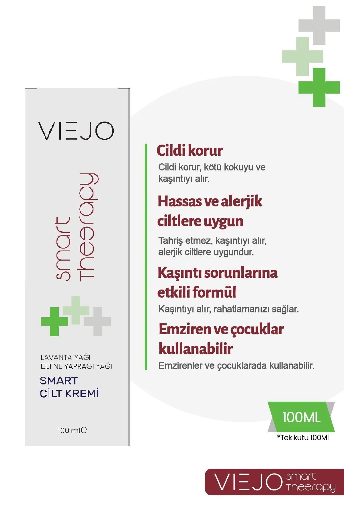 Viejo Smart Therapy - Egzema Krem - Hassas Ciltler - Eczeem Crème 100ml