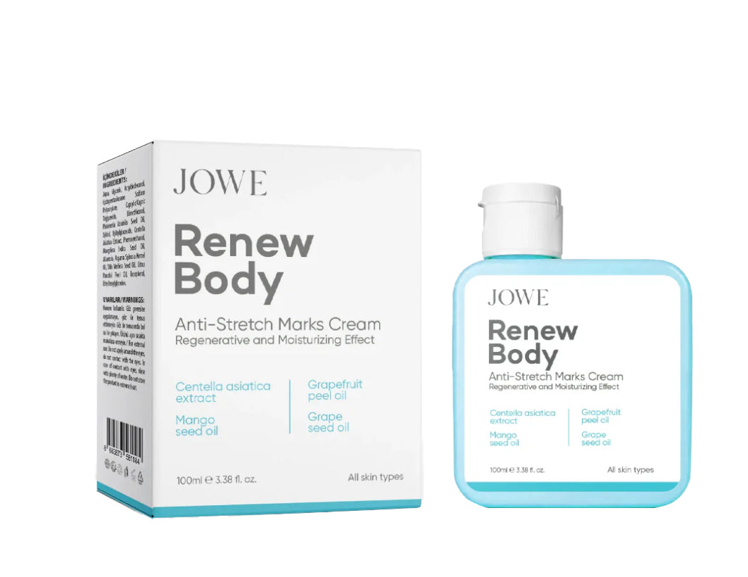 Jowe Striae Crème + Cellulitis  Crème 2in1 set | ZwNgerschap aftercare | Herstellende & Hydraterend | Tegen Zwangerschapsstriemen | Voorkomt & Vermindert Huidstriemen | Putloze & Elastische Huid | 100 ml