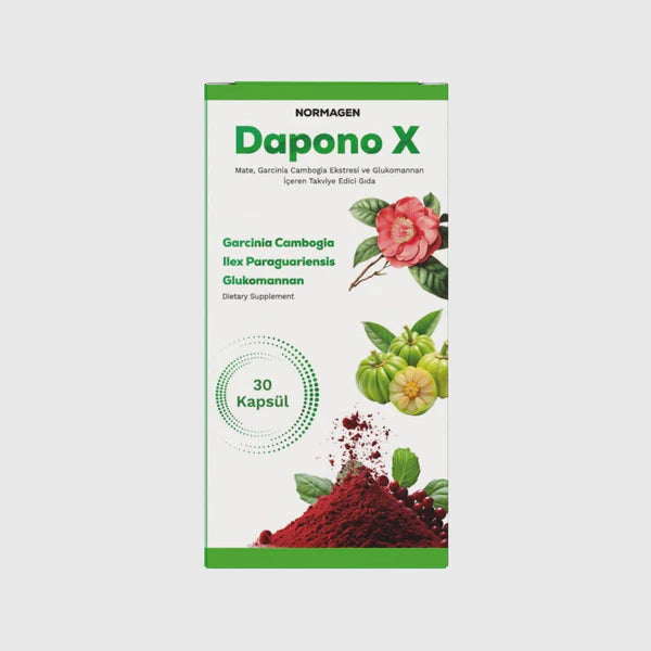 Normagen Dapono X – High‑Strength Metabolisme & Kilo‑Management Supplement – Garcinia, Mate, Glucomannan – Vetverbranding & Appetijtremmer – 60 Capsules