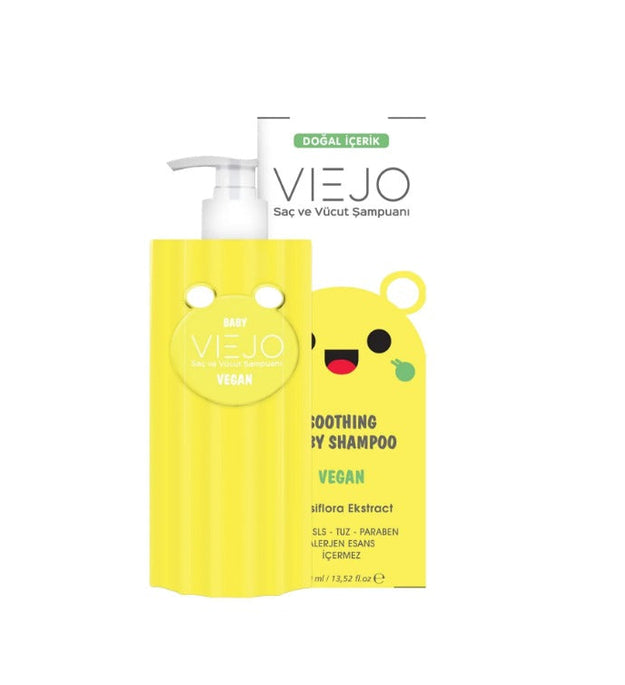 Viejo - Yatıştırıcı Bebek Şampuanı 400 (ml.) | Vegan İçerikli Bebek Şampuanı